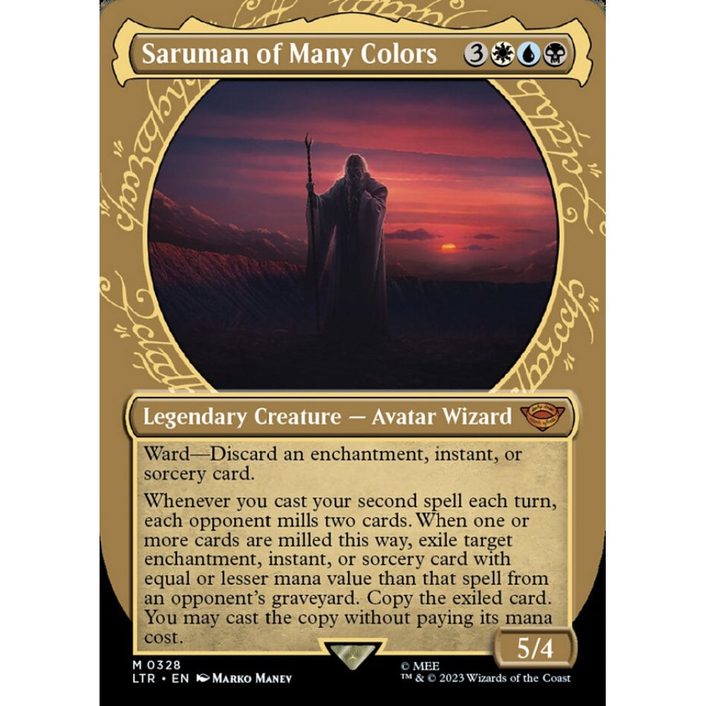 Saruman of Many Colors, mythic, 328, Magic the Gathering, The Lord of the Rings: Tales of Middle-earth
