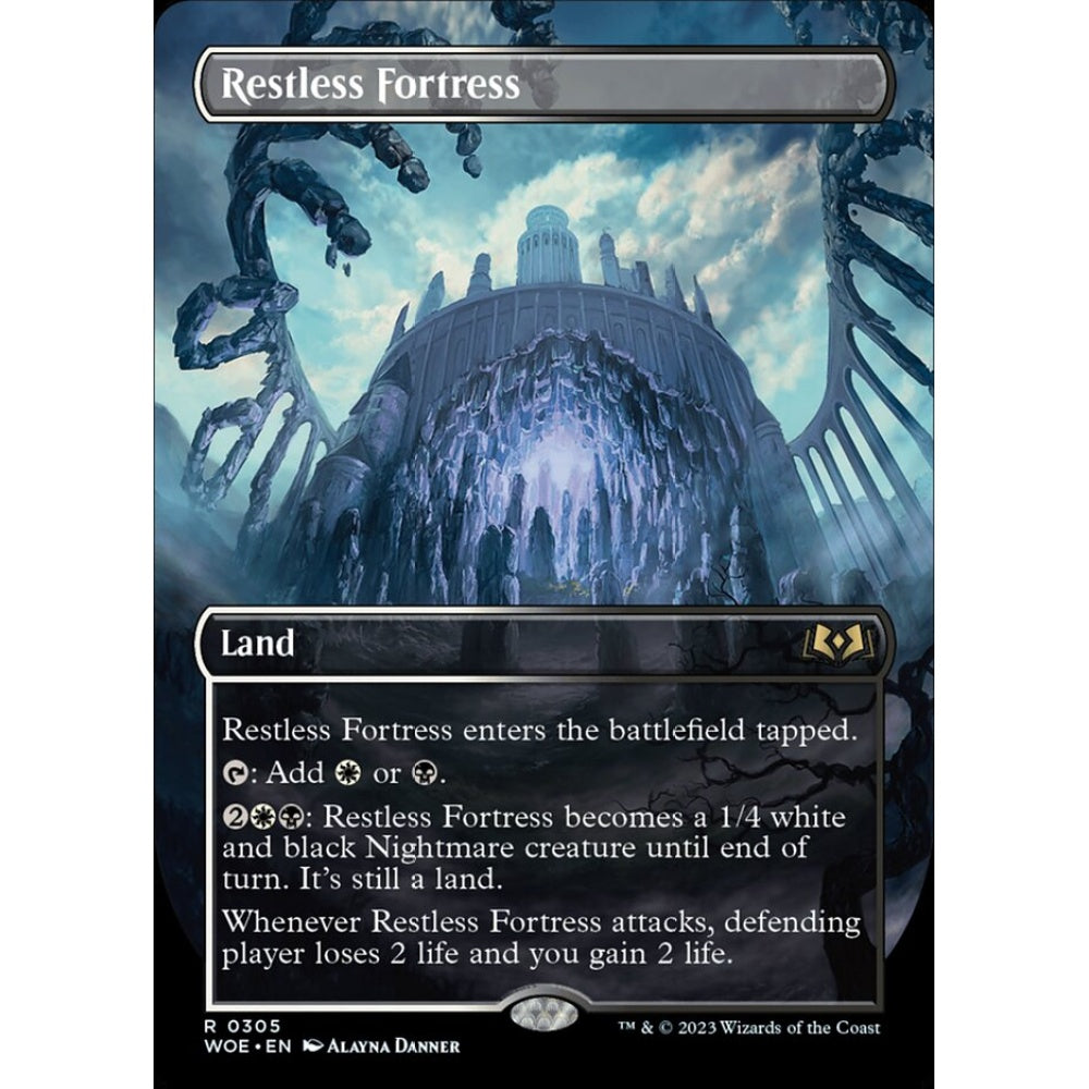 Restless Fortress, rare, 305, Magic the Gathering, Wilds of Eldraine