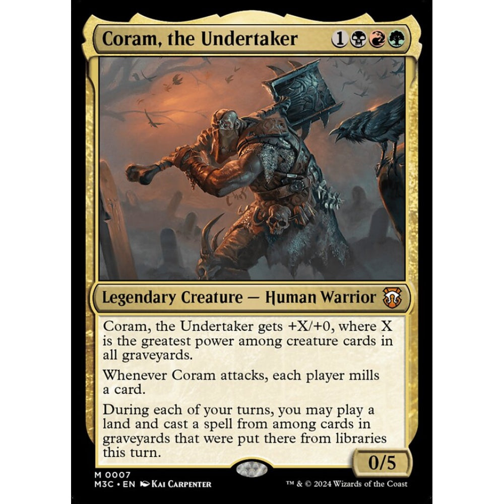 Coram, the Undertaker, 7, mythic, Magic: The Gathering, Modern Horizons 3