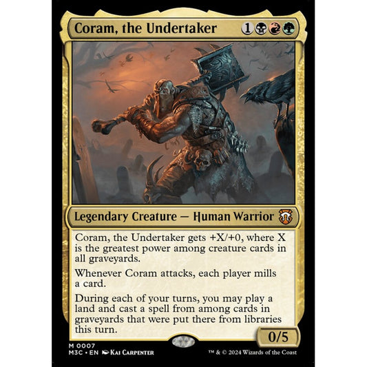 Coram, the Undertaker, 7, mythic, Magic: The Gathering, Modern Horizons 3