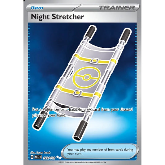 Night Stretcher Ultra Rare 173/132 Pokemon Card Game Mega Evolution