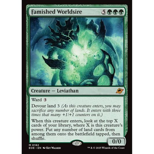Famished Worldsire mythic 182 Magic the Gathering Edge of Eternities