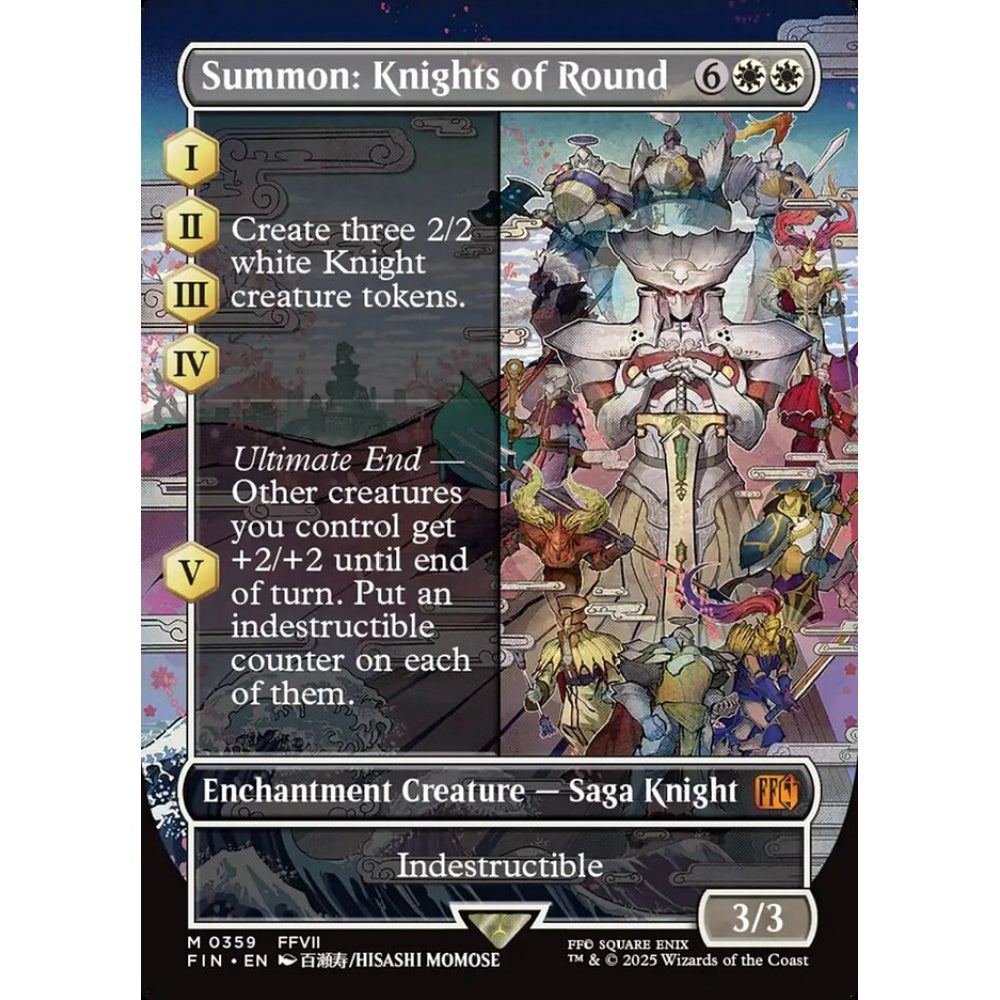 Summon: Knights of Round mythic 359 Magic the Gathering Final Fantasy