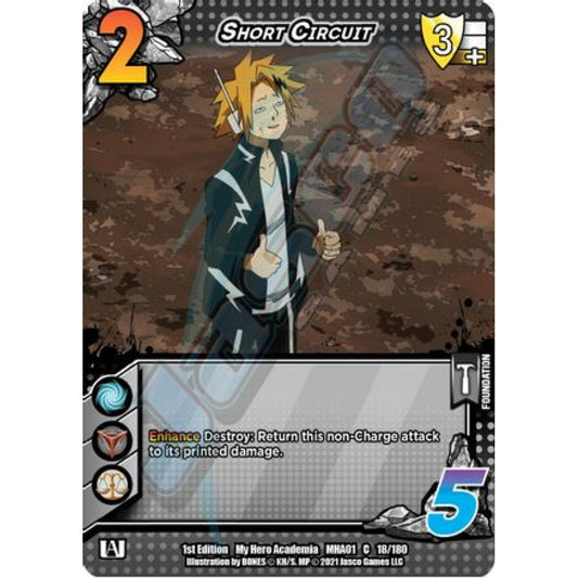 Short Circuit, 18/180, C, UniVersus, MHA01 My Hero Academia