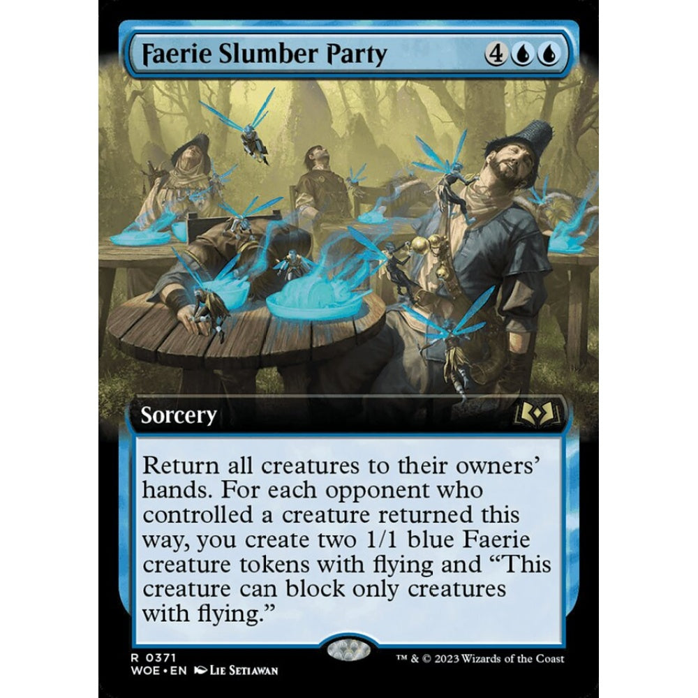 Faerie Slumber Party, rare, 371, Magic the Gathering, Wilds of Eldraine