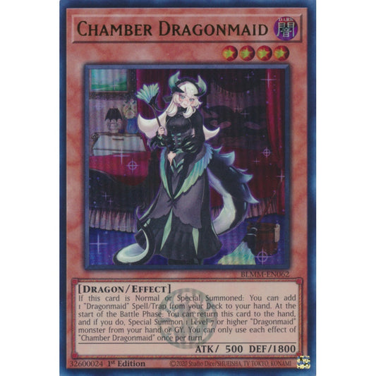 Chamber Dragonmaid RA04-EN032 Ultra Ultra Rare Yu-Gi-Oh Quarter Century Stampede in Art