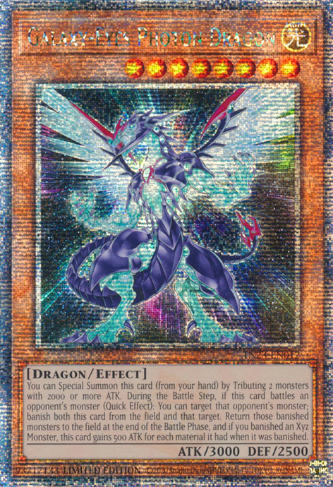 Galaxy-Eyes Photon Dragon TN23-EN012 QCR Quarter Century Secret Rare Yu-Gi-Oh 25th Anniversary Tin: Dueling Heroes in Art