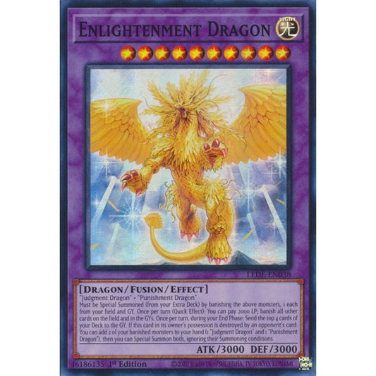 Enlightenment Dragon, LEDE-EN038, Super Rare, Yu-Gi-Oh!, Legacy of Destruction