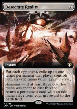 Desecrate Reality (V.2) - Commander Masters: Extras (Rare) [XCMM-746]