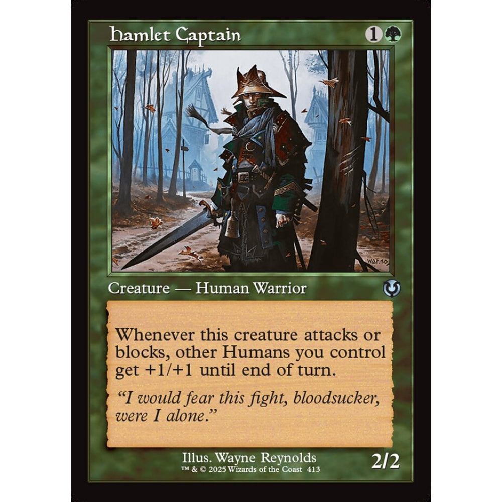 Hamlet Captain, 413, uncommon, Magic: The Gathering, Innistrad Remastered
