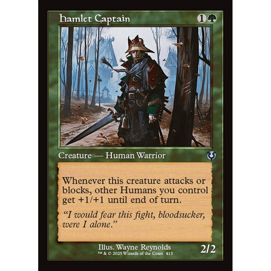 Hamlet Captain, 413, uncommon, Magic: The Gathering, Innistrad Remastered