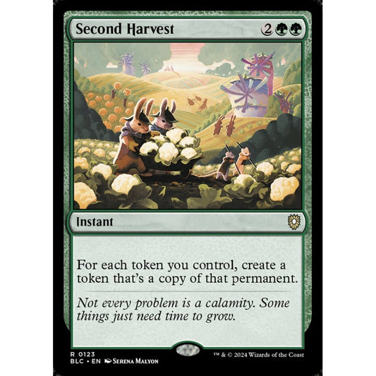 Second Harvest, 123, rare, Magic: The Gathering, Bloomburrow