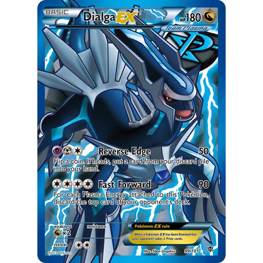 Dialga-EX Rare Ultra 99/101 Pokemon Card Game Plasma Blast