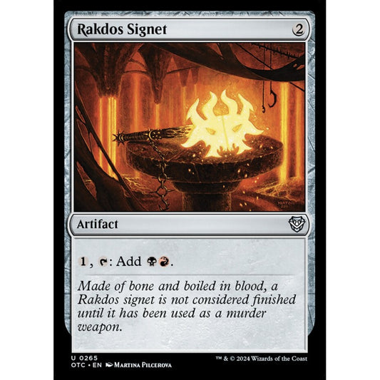 Rakdos Signet, 265, uncommon, Magic: The Gathering, Outlaws of Thunder Junction