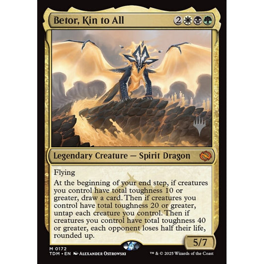 Betor, Kin to All mythic 172p Magic the Gathering Tarkir: Dragonstorm Promos