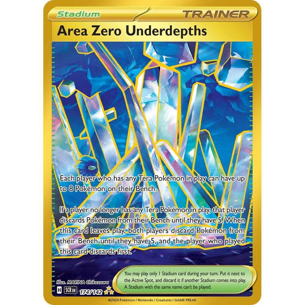 Area Zero Underdepths Hyper Rare 174/142 Pokemon Card Game Stellar Crown