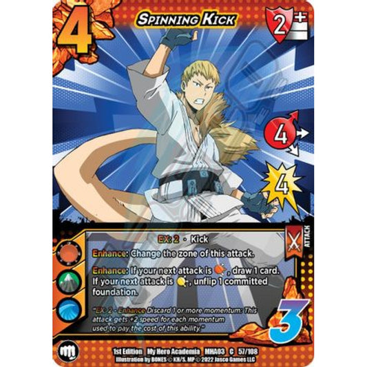 Spinning Kick, 57/108, C, UniVersus, MHA03 Heroes Clash