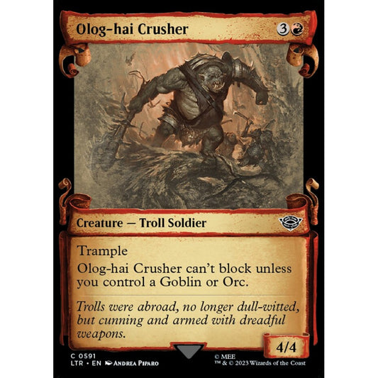 Olog-hai Crusher, common, 591, Magic the Gathering, The Lord of the Rings: Tales of Middle-earth