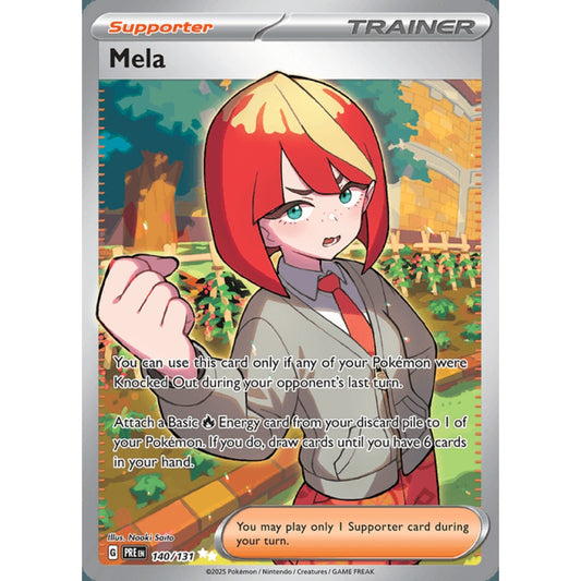 Mela Full Art 140/131 Pokemon Card Game Prismatic Evolutions