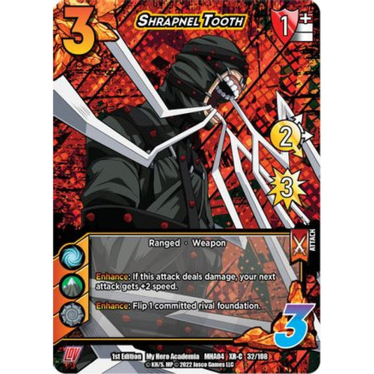 Shrapnel Tooth, 032/108, XR-C, UniVersus, MHA04 League of Villains