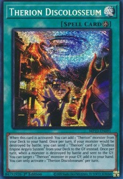 Therion Discolosseum - 25th Anniversary Tin: Dueling Heroes Mega Pack (Secret Rare) [MP23-091]