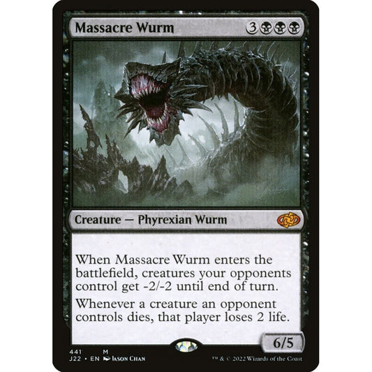 Massacre Wurm mythic 441 Magic the Gathering Jumpstart 2022