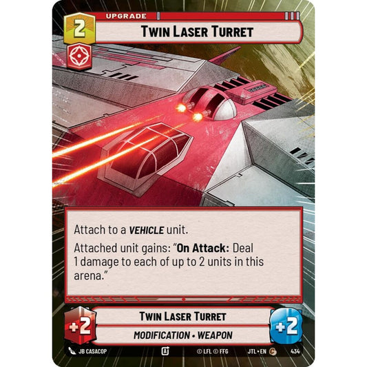 Twin Laser Turret, C, JTL 434) Hyperspace, Star Wars Unlimited