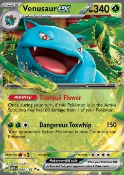 Venusaur ex - 151 (Double Rare) [MEW-003]
