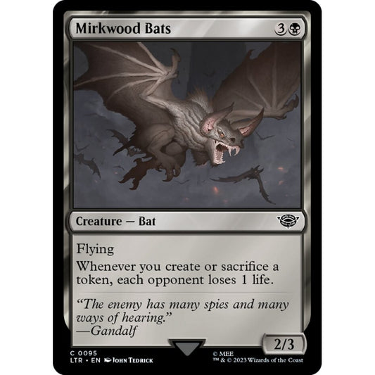 Mirkwood Bats, common, 95, Magic the Gathering, The Lord of the Rings: Tales of Middle-earth