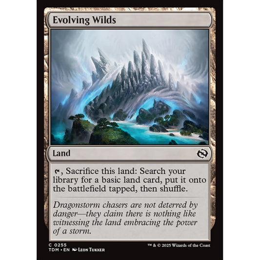 Evolving Wilds common 255 Magic the Gathering Tarkir: Dragonstorm