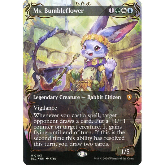 Ms. Bumbleflower, 103, mythic, Magic: The Gathering, Bloomburrow