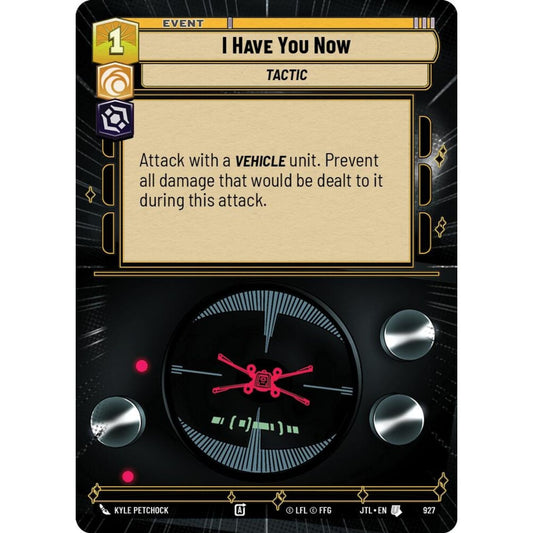 I Have You Now, U, JTL 927) Hyperspace Foil, Star Wars Unlimited