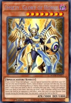Imsety, Glory of Horus (V.1 - Secret Rare)