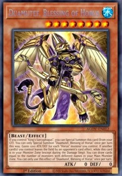 Duamutef, Blessing of Horus (V.1 - Secret Rare) - Age of Overlord (Secret Rare) [AGOV-012]