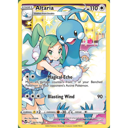 Altaria Illustration Rare TG11/TG30 Pokemon Card Game Silver Tempest