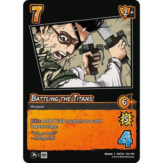 Battling the Titans 152/189 AOT03 Universus Attack on Titan: Apocalypse Attack C