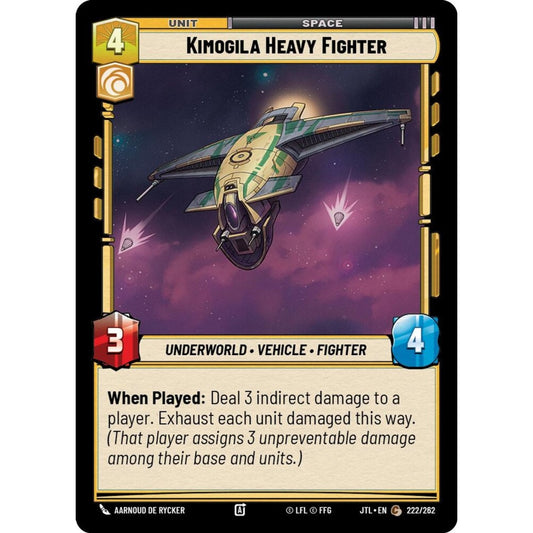 Kimoglia Heavy Fighter, C, JTL 222), Star Wars Unlimited