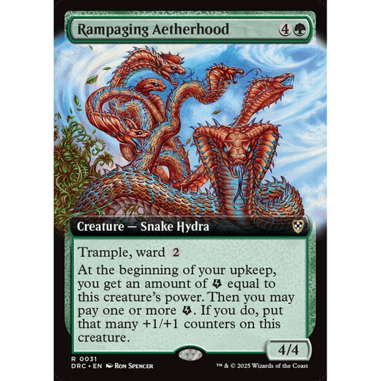Rampaging Aetherhood, 31, rare, Magic: The Gathering, Aetherdrift Commander