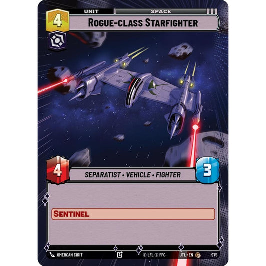 Rogue-class Starfighter, C, JTL 975) Hyperspace Foil, Star Wars Unlimited