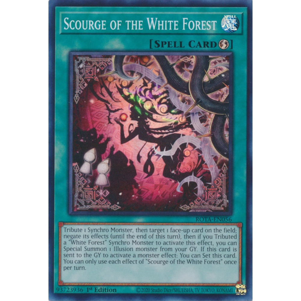 Scourge of the White Forest ROTA-EN056 Super Super Rare Yu-Gi-Oh Rage of the Abyss in Art