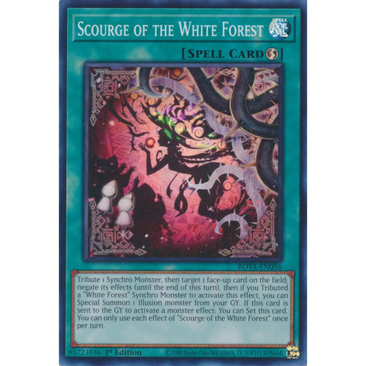 Scourge of the White Forest ROTA-EN056 Super Super Rare Yu-Gi-Oh Rage of the Abyss in Art