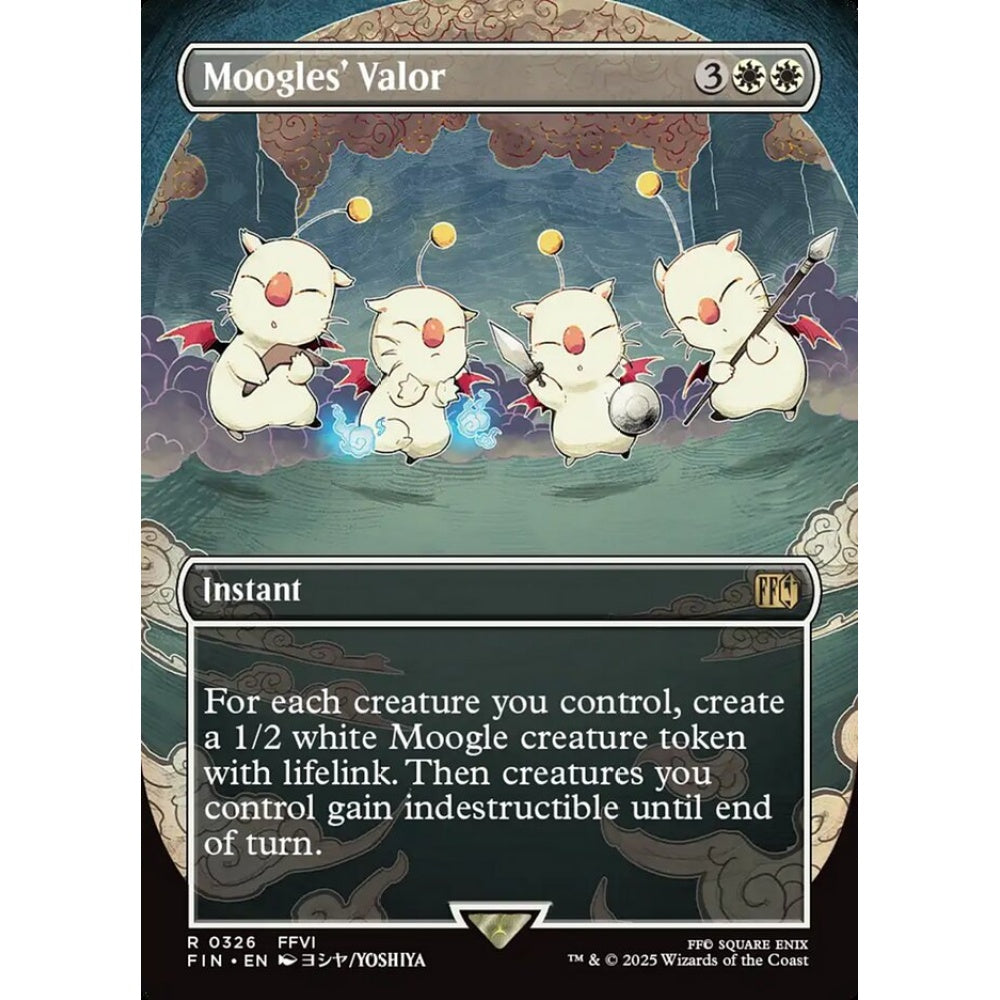 Moogles' Valor rare 326 Magic the Gathering Final Fantasy
