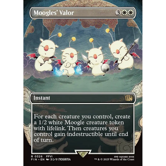 Moogles' Valor rare 326 Magic the Gathering Final Fantasy