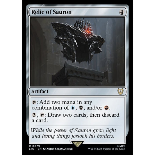 Relic of Sauron, rare, 79, Magic the Gathering, Tales of Middle-earth Commander