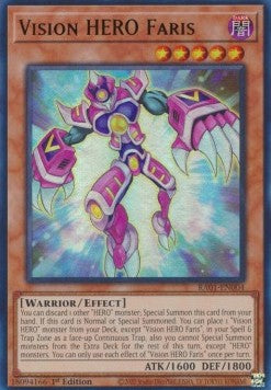 Vision HERO Faris (V.2 - Ultra Rare) - 25th Anniversary Rarity Collection (Ultra Rare) [RA01-004]