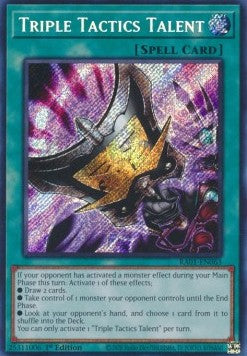 Triple Tactics Talent (V.3 - Secret Rare) - 25th Anniversary Rarity Collection (Secret Rare) [RA01-063]