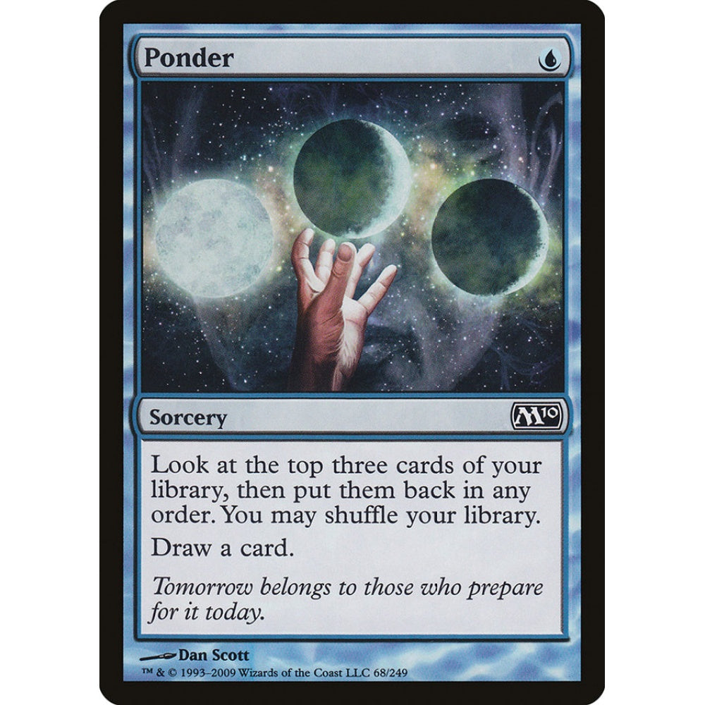 Ponder common 68 Magic the Gathering Magic 2010