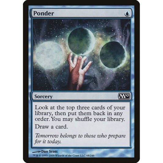 Ponder common 68 Magic the Gathering Magic 2010