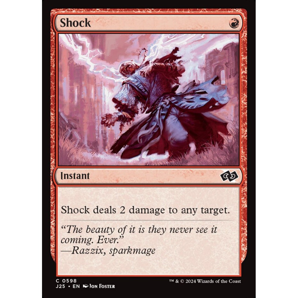 Shock, 598, common, Magic: The Gathering, Foundations Jumpstart