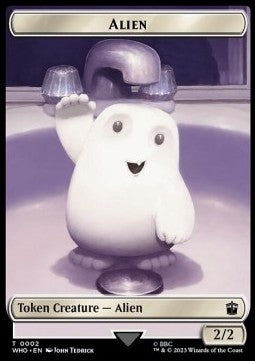 Alien Token (W 2/2) // Mark of the Rani Token (V.1) - Universes Beyond: Doctor Who: Extras (Token) [XWHO-T 2/15]